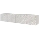 altdecor VIRA Lowboard 200 cm Weiß Holz