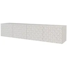 altdecor VIRA Lowboard 200 cm Weiß Holz