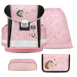 Belmil Classy Schulranzen-Set 4-teilig Star Horses mit Brustgurt Star Horses Schulranzen Set