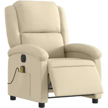 vidaXL Massagesessel Elektrisch Polyester 86,5 x 99,5 x 0 cm Beige