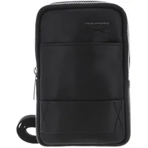Piquadro Obidos Pocket Umhängetasche Leder Nero