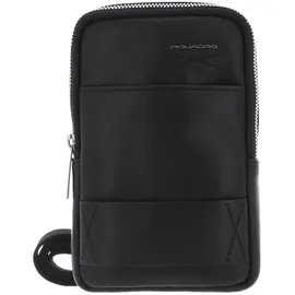 Piquadro Obidos Pocket Umhängetasche Leder Nero