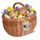 Creative Home Einkaufskorb Picknickkorb Handgeflochten Naturbraun 36 x 27 x 32 cm