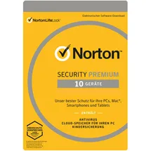 NortonLifeLock Norton Security Premium 3.0 10 Geräte ESD DE Win Mac Android iOS