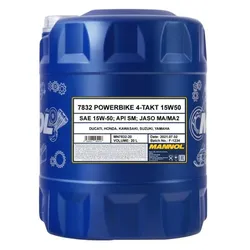 SCT - MANNOL Mannol 7832 4-TAKT Powerbike [20L] Motoröl 15W-50  MN7832-20