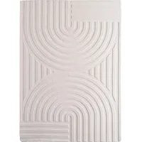 KADIMA DESIGN Teppich Waschbar Bohemian Modern Esszimmer Flur Creme 140x200 cm OEKO-TEX Fußbodenheizung geeignet Gekettelt – LAVAREDO von Kadima Design