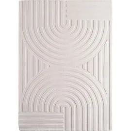 KADIMA DESIGN Teppich Waschbar Bohemian Modern Esszimmer Flur Creme 140x200 cm OEKO-TEX Fußbodenheizung geeignet Gekettelt – LAVAREDO von Kadima Design