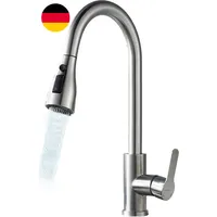 Wasserhahn Küche Ausziehbar, Hochdruck Küchenarmatur Mit Herausziehbarer Brause,