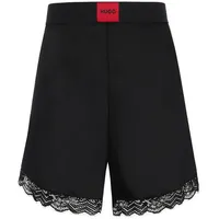 Hugo Red Label Lace 10267405 Pyjama Shorts - Black