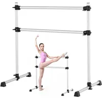 Vevor Ballettstange Tanzstange freistehende Doppelstange (136 kg belastbar), höhenverstellbare