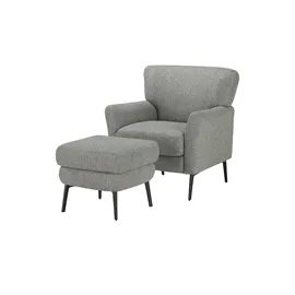Schöner Wohnen Sessel Amadeo Webstoff 78 x 83 x 78 cm grau