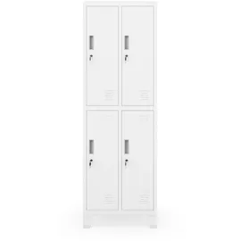 Jan Nowak Arbeitsschutzschrank, Weiß, Metall, 56x172x45 cm Garderobe, Garderobenschränke, Garderobenschränke