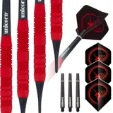 Unicorn Information System Core Plus Rubberised Red Brass Soft Darts 18 g