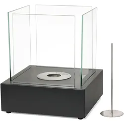 Bio Ethanol Kamin Tischkamin Tischfeuer 24,5x24,5x24 Feuerstelle Terassenfeuer