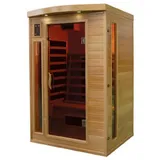 PureHaven Infrarotkabine 120x105x190 cm aus Pacific Coast Hemlock-Holz Bluetooth-Soundsystem Timer Lichttherap