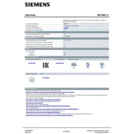 Siemens 3SE3982-7J Fußschalter 1St.