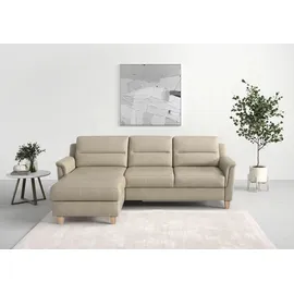 sit&more Ecksofa »Farö L-Form« inklusive Federkern, wahlweise mit Bettfunktion und Bettkasten