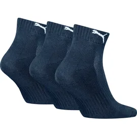 Puma Cushioned Quarter Socken 3 Paar Blau 43-46