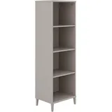 yuny by paidi Standregal YUNY BY PAIDI "BROTHER STU mit 4 offenen Fächern", grau (taupe), B:48,3cm H:155,1cm T:38cm, Holzwerkstoff, Regale, Standregal, stabiles und langlebiges Regal, geprüfte Qualität