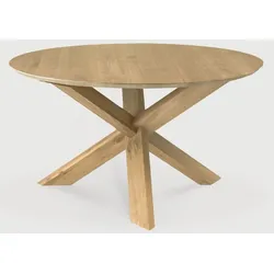 Ethnicraft Circle Indoor Tisch Eichenholz Lackiert - Natur