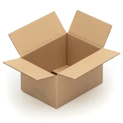 KK Verpackungen 250 x Faltkartons 220x160x120mm - Kartons 1 wellig - Versandkartons braun
