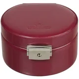 Windrose Schmuckschatulle Merino Round Jewelry Box Red