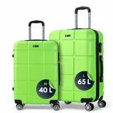 Kofferset Hartschale Trolley Reisekoffer Tasche Gepäck XHA160 M/L 2 Set Grün