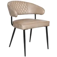 LC Home Esszimmerstuhl »Buffalo« Leder taupe Industrial Lederstuhl