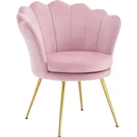 Woltu Relaxsessel, Rosa, konisch, 68x75x62 cm, Wohnzimmer, Sessel, Relaxsessel