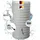 GARANTIA Nordic 2in1 Regenspeicher 300 l steingrau inkl. Auslaufhahn + Fallrohranschlüss