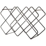 Present Time Weinregal 40,5 x 27,5 x 15,5 cm Schwarz