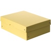 Original Falken PureBox Pastell. Made in Germany. 100 mm hoch DIN A4 gelb. Aufbewahrungsbox mit Deckel aus stabilem Karton Vegan Geschenkbox Transportbox Schachtel Allzweckbox