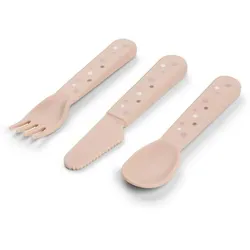 Foodie Kinderbesteck-Set Happy dots Rosa