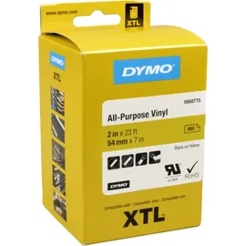Dymo Label Band XTL 1868775 Vinyl schwarz auf gelb 54mm x 7,5m