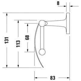 Duravit Starck T Papierrollenhalter 0099401000