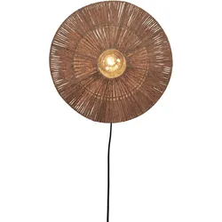 GOOD & MOJO Wandleuchte "IGUAZU", braun, Ø 40,00cm, Lampen, Nachhaltig