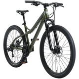 Bikestar Mountainbike, 21 Gang, Shimano, RD-TY300 Schaltwerk, Kettenschaltung, für Damen und Herren, Kettenschaltung, 90154021-43 grün Hardtail