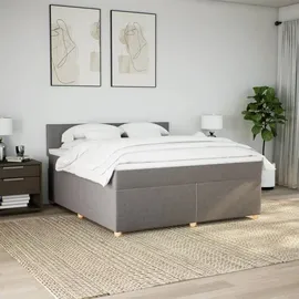 vidaXL Boxspringbett 180 x 200 cm Taupe