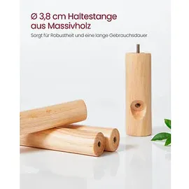 VASAGLE Kleiderständer RCR04WT weiß Holz 8 Haken 47,0 x 175,0 cm