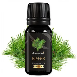 Aromaholik Kiefernöl BIO 100% naturrein – Ätherische Öle für Diffuser & Aroma Diffuser – Zertifiziertes ätherisches Öl aus Indien – Pine Essential Oils 10ml für Sauna & Massage