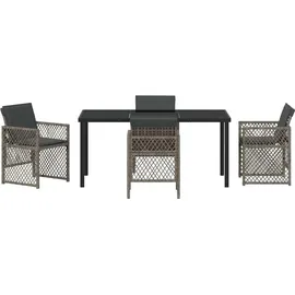 vidaXL Garten Essset 5-tlg. Grau