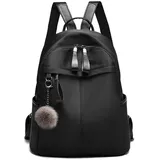 I IHAYNER Rucksack Damen Rucksäcke für Frauen Anti-Diebstahl Tagesrucksack Nylon Wasserdichte Schultertasche Frauen Taschen für Schule Rucksack und Taschen Schwarz