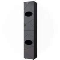 Vicco Wäscheschrank Irma 37,2 x 192 x 32 cm Anthrazit