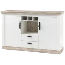 furn.design Sideboard 168 x 104 cm Weiß