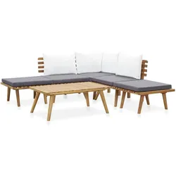 vidaXL 6-tlg. Garten-Lounge-Set Massivholz Akazie