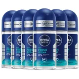 NIVEA Fresh Ocean Deo-Roller 6 x 50 ml
