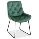 2er-Set BOOOM Stuhl Heaven Stoff Grün