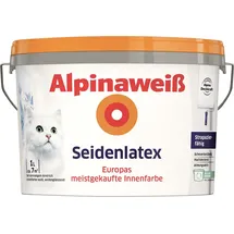 Alpina Seidenlatex Weiß seidenglänzend 1 l