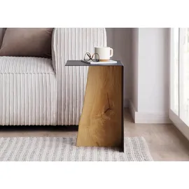 MASSIVMOEBEL24.DE Couchtisch Eiche Braun 33 x 30 x 45 cm