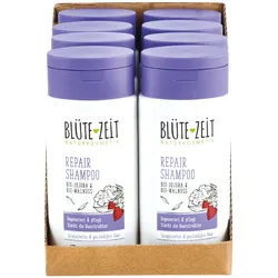 BLÜTE-ZEIT Repair Shampoo Bio-Walnuss 200 ml, 8er Pack